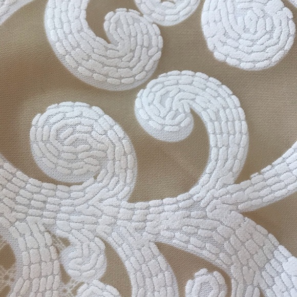 NWT Shelby & Palmer Tan/Cream Sheath Dress Sz 14 - Picture 7 of 12